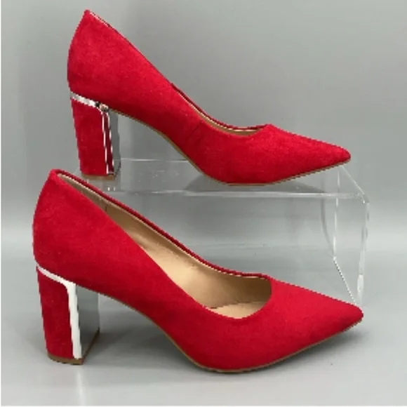 Alfani Elegant Red Women's Heels Sz 8 - Picture 7 of 8